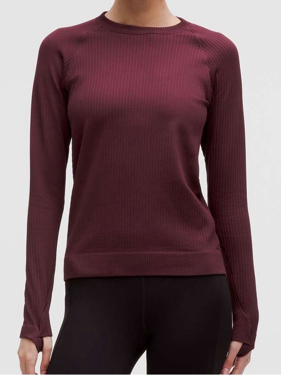 lululemon athletica Tops - Lululemon NEW Rest Less Pullover Rib Garnet